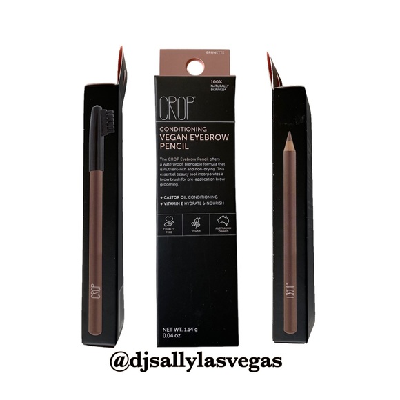 Crop Other - CROP Conditioning Vegan Eyebrow Pencil BRUNETTE w/ Castor Oil & Vitamin E NEW